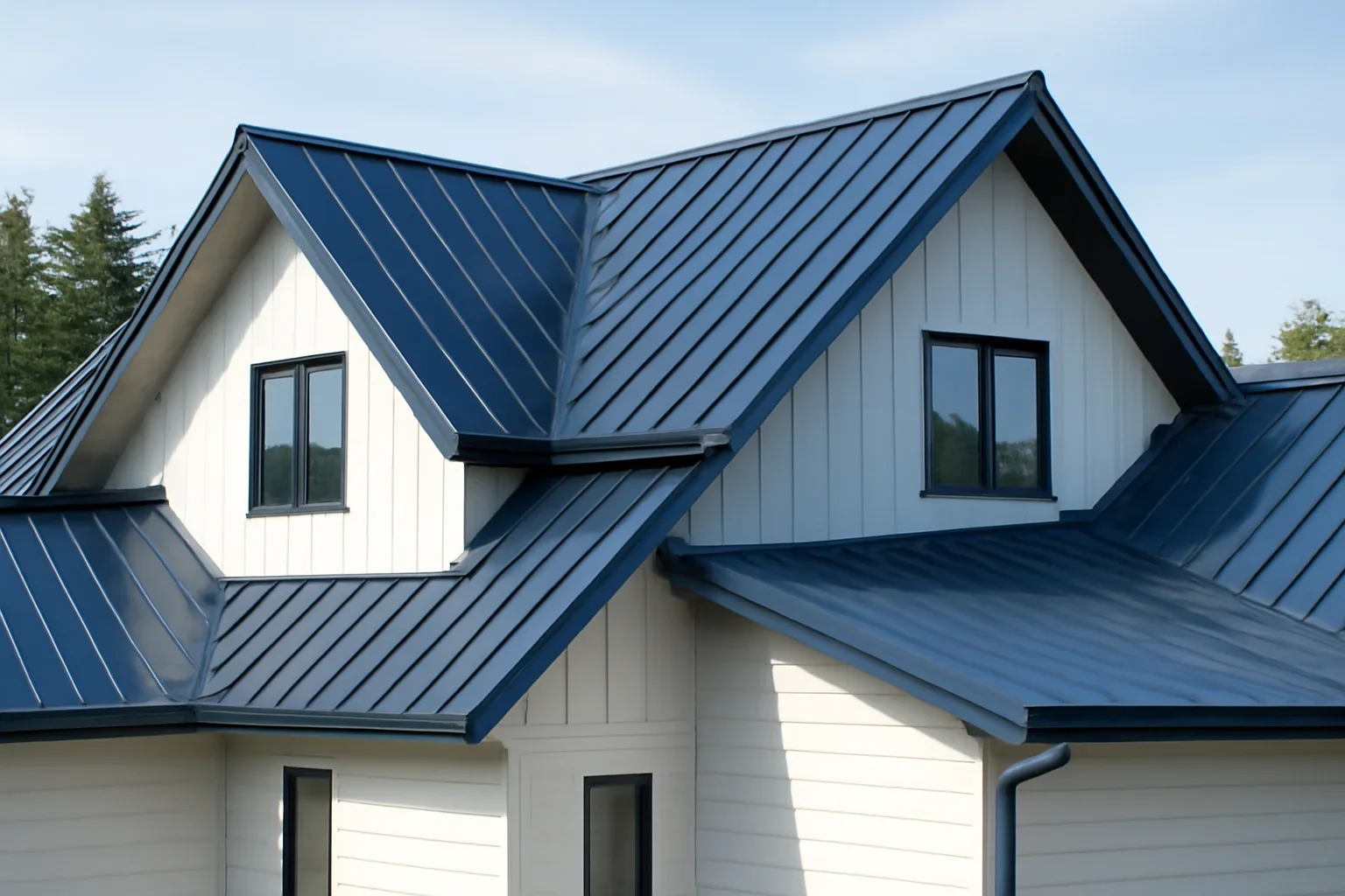 Finished metal roofing and architectural sheet metal related to metal roof specialties